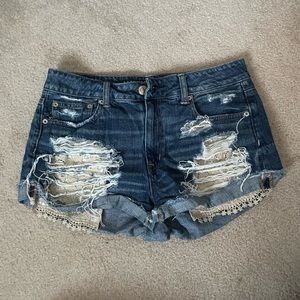 Womens american eagle hi rise festival shorts